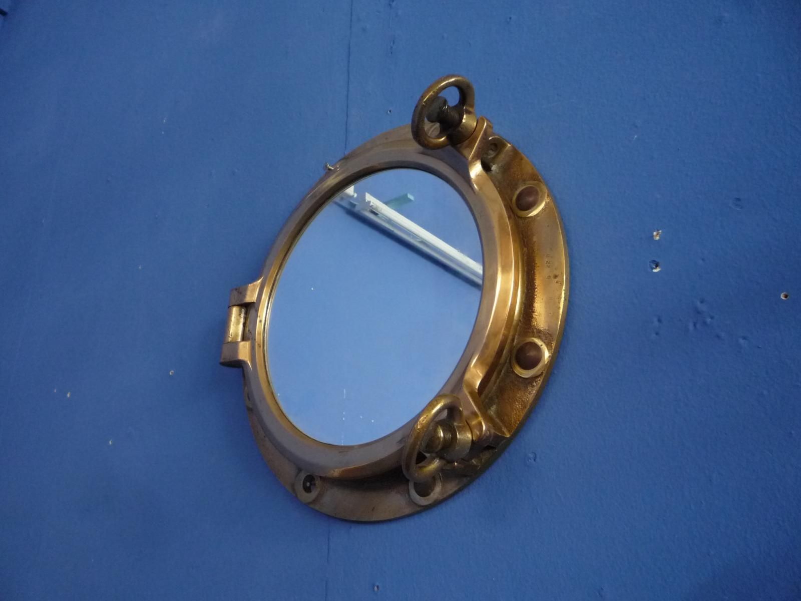 Brass Porthole Wall Mirror, 1930S For Sale At Pamono Regarding Porthole Wall Mirror (Photo 15 of 20)