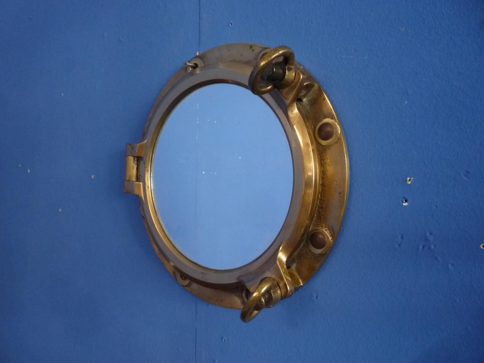 Brass Porthole Wall Mirror, 1930S For Sale At Pamono Regarding Porthole Wall Mirror (Photo 8 of 20)