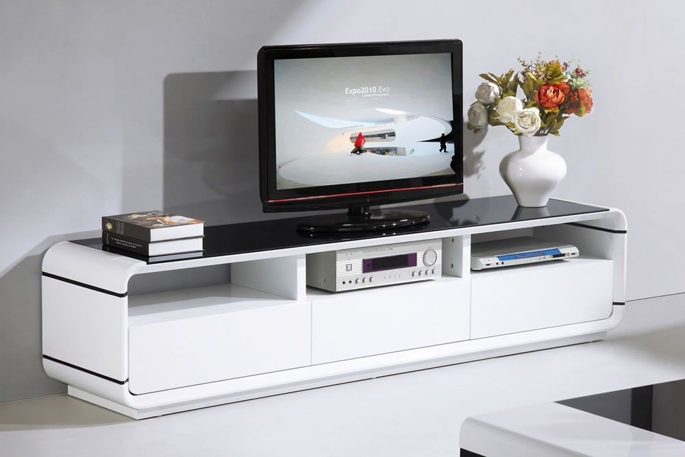 Brilliant Common Gloss White TV Cabinets For White Gloss Furniture Unique Modern Designs (View 10 of 50)