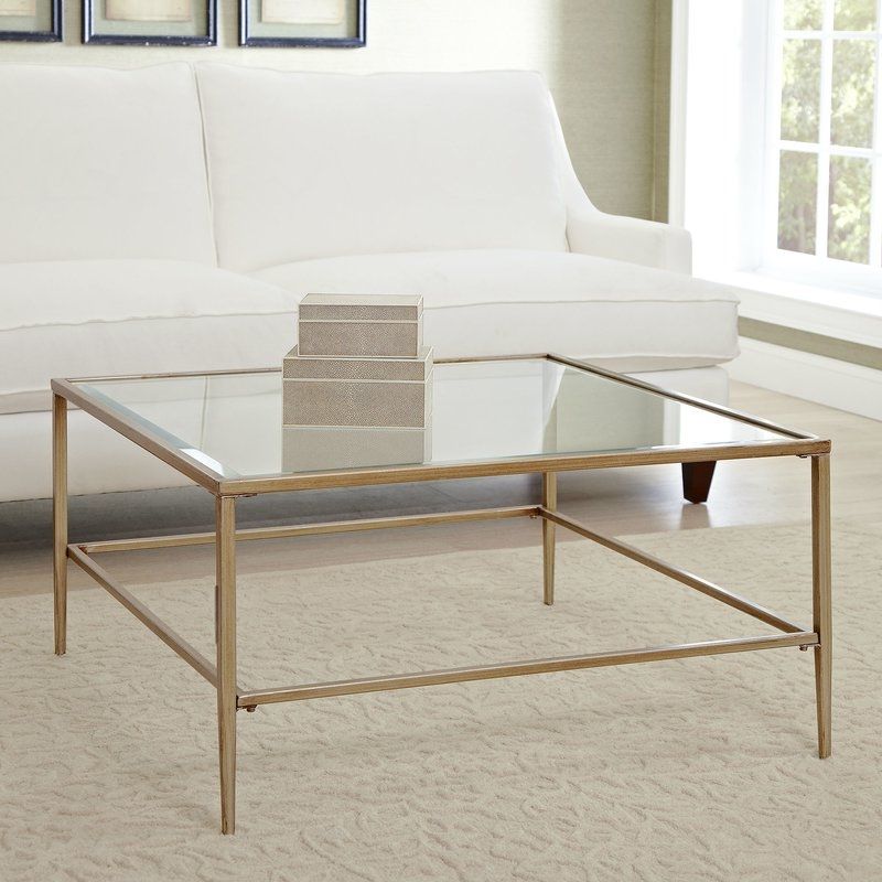 Brilliant Common Mercury Glass Coffee Tables Regarding Glass Coffee Tables Youll Love Wayfair (Photo 24 of 50)