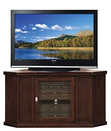 Brilliant Elite Cherry TV Stands For Amazon Leick Home Riley Holliday 46 Corner Tv Stand (View 32 of 50)