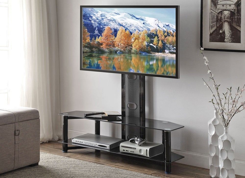 Brilliant Fashionable Black Modern TV Stands Inside Crocus Modern Tv Stand With Bracket (Photo 30 of 50)
