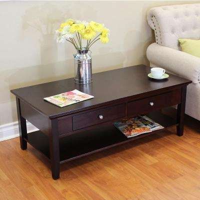 Brilliant Fashionable Cd Storage Coffee Tables Pertaining To Dark Brown Wood Coffee Table Accent Tables Living Room (View 14 of 50)