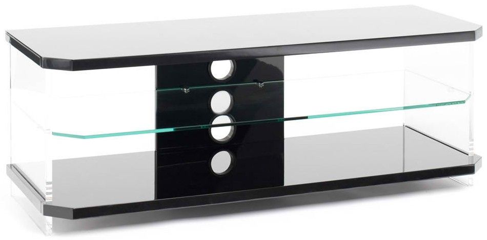 Brilliant Favorite Techlink Air TV Stands Regarding Techlink Air Acrylic And Glass Tv Stand Live Well Stores (View 1 of 50)