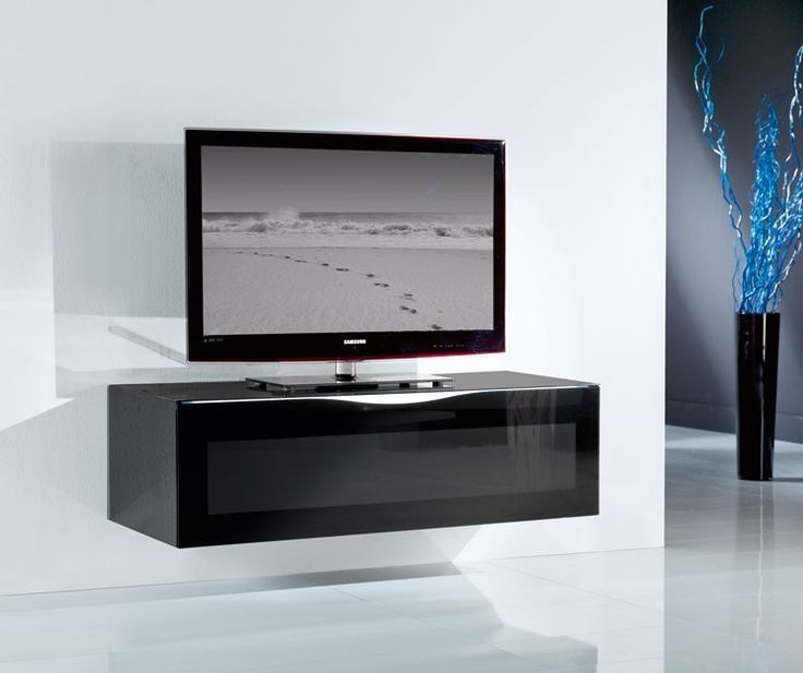 Brilliant Popular Glass TV Cabinets With Doors In Tv Stands Amusing Black Tempered Glass Tv Stand 2017 Design (Photo 37 of 50)