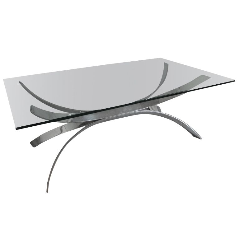 Brilliant Top Chrome Coffee Table Bases In Unusual Design Coffee Table Bases For Glass Tops Mid Century (Photo 9 of 50)