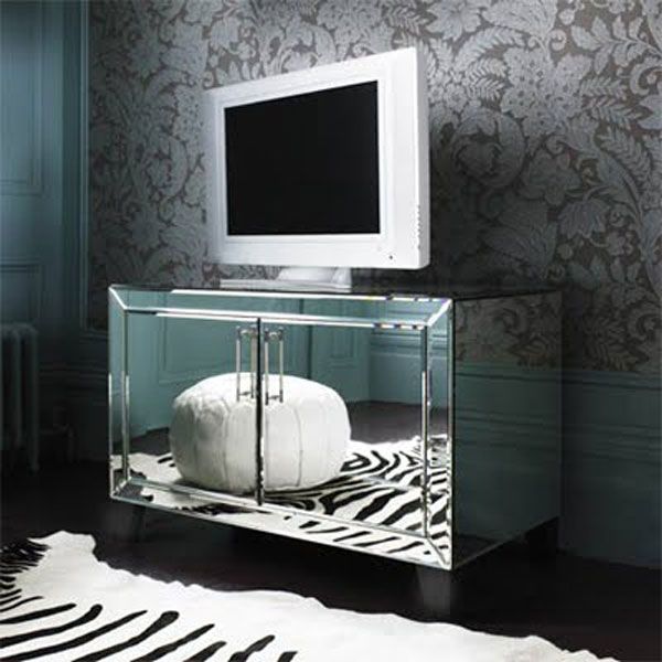 Brilliant Top Mirrored TV Cabinets Furniture Pertaining To Mirrored Tv Cabinet Living Room Furniture Living Room Design (Photo 40 of 50)