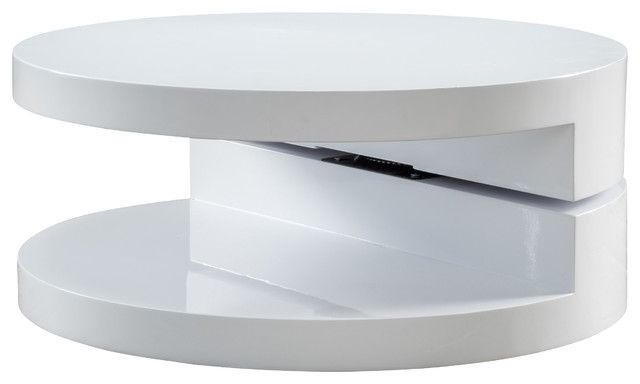Brilliant Trendy Swivel Coffee Tables For Emerson Circular Mod Swivel Coffee Table Modern Coffee Tables (Photo 26 of 50)