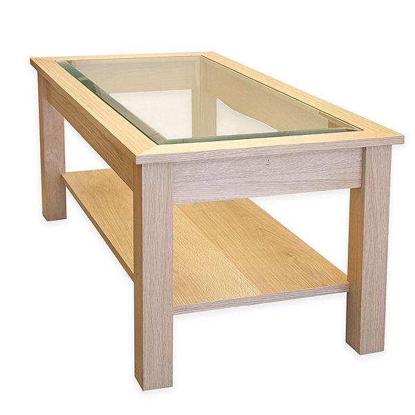 Brilliant Wellknown Oak Coffee Tables With Shelf Pertaining To Coffee Table Glass Top Oak Coffee Table Wonderful Brown Walnut (View 16 of 40)