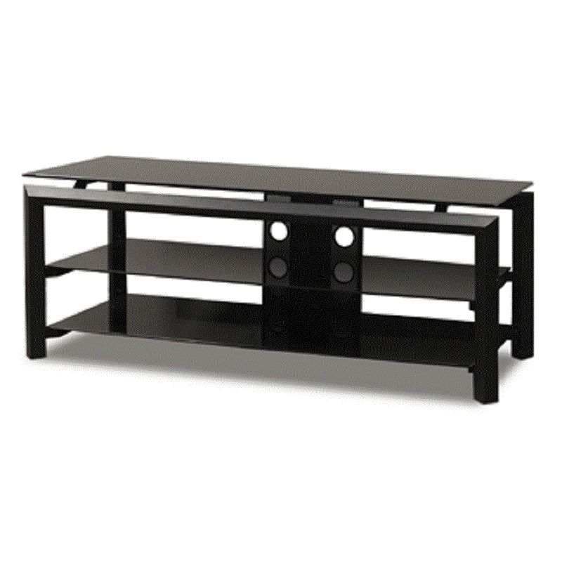 Brilliant Wellknown TV Stands 38 Inches Wide With Tech Craft Bernini Series Rectangular Black Glass Tv Stand For  (View 38 of 50)