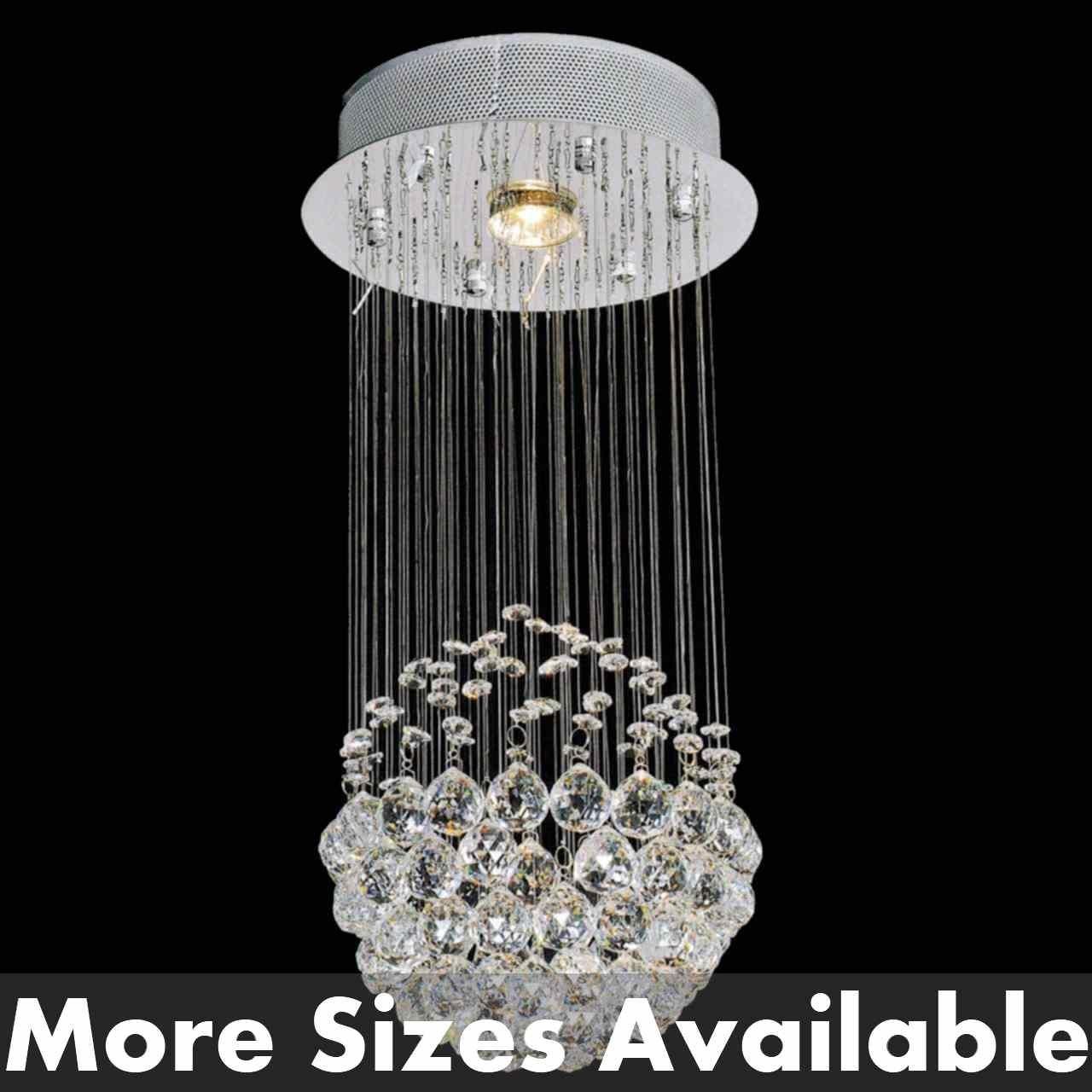 Brizzo Lighting Stores. Sphere Modern Crystal Chandelier Small For Mirror Ceiling Light (Photo 14 of 20)