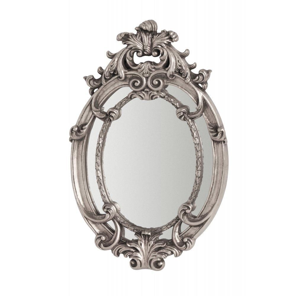 Buy Oval Vintage Style Silver Wall Mirror From Fusion Living Regarding Vintage Silver Mirror (View 11 of 20)