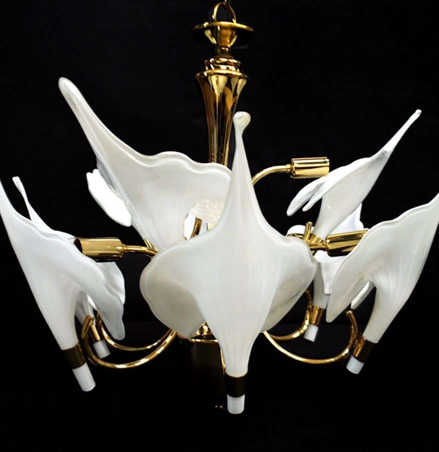 Calla Lily Chandelier Antevortaco With Regard To Lily Chandeliers (View 17 of 25)