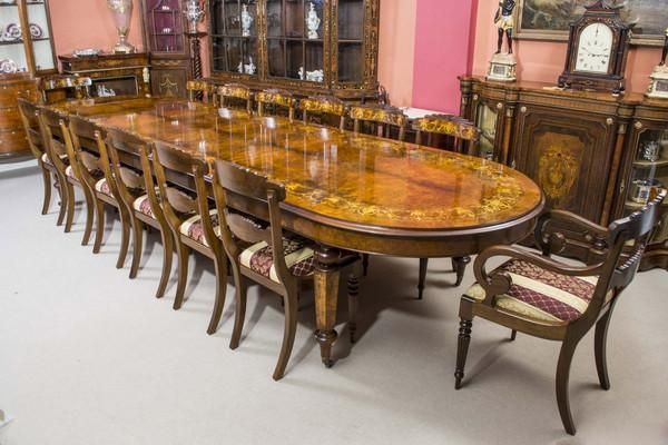 14 seat dining room table