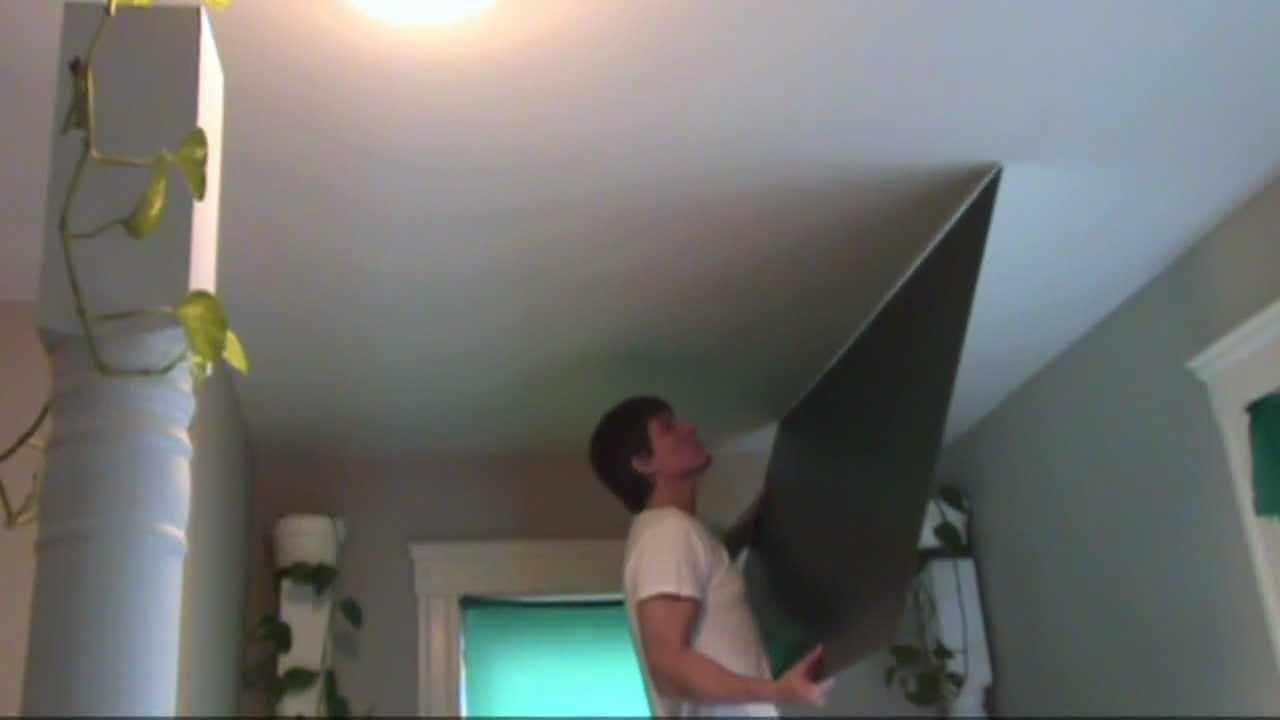 Ceiling Mirror Install – Youtube Regarding Ceiling Mirrors For Sale (View 5 of 20)