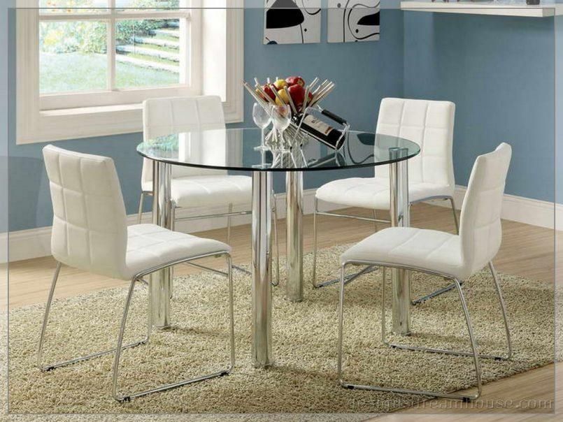Chair Dining Sets Up To 4 Seats Ikea 0115687 Pe2692 Ikea Glass Throughout Ikea Round Glass Top Dining Tables (View 11 of 20)