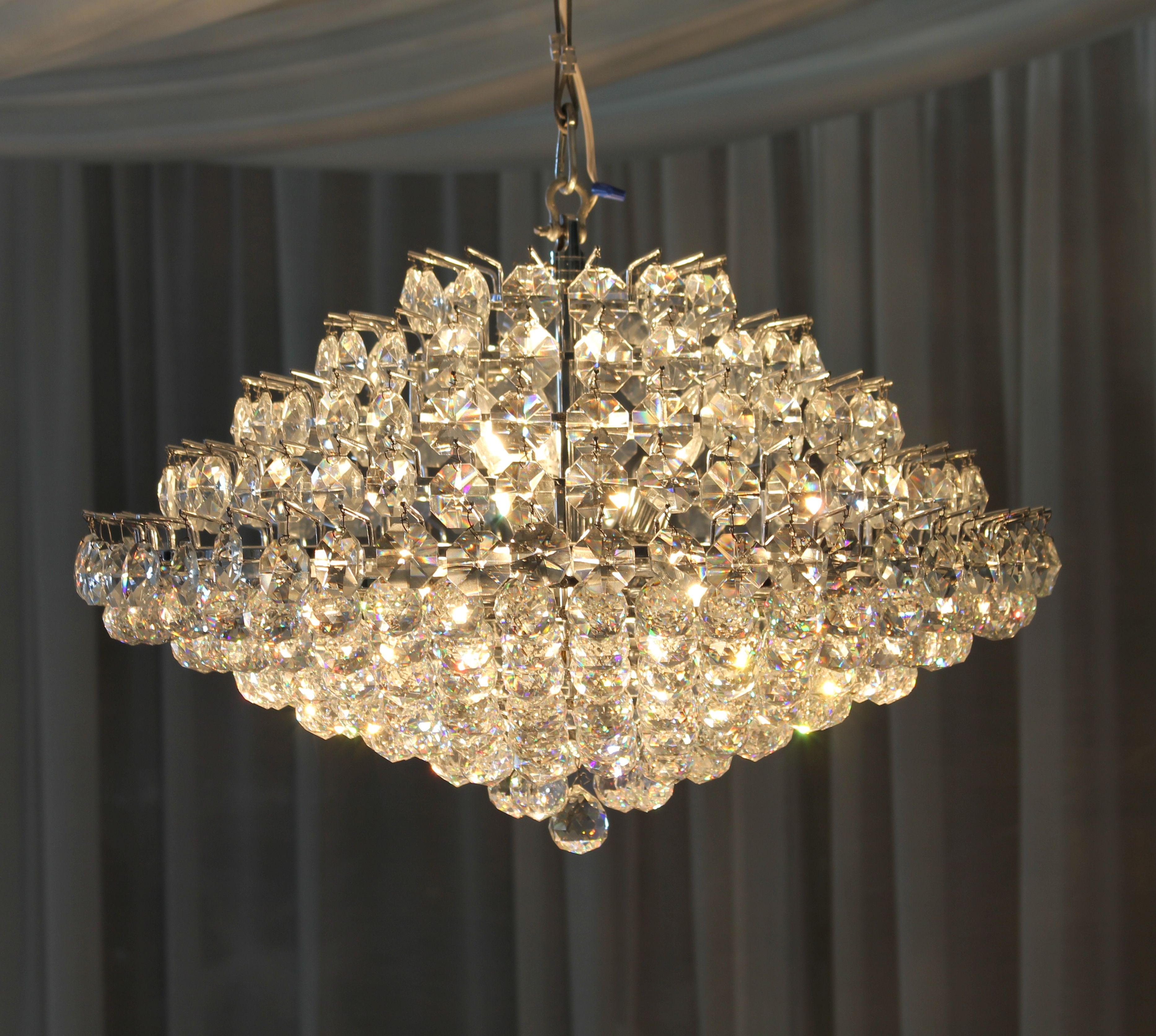Chandelier Astounding White Crystal Chandelier White Crystal Inside White And Crystal Chandeliers (View 15 of 25)