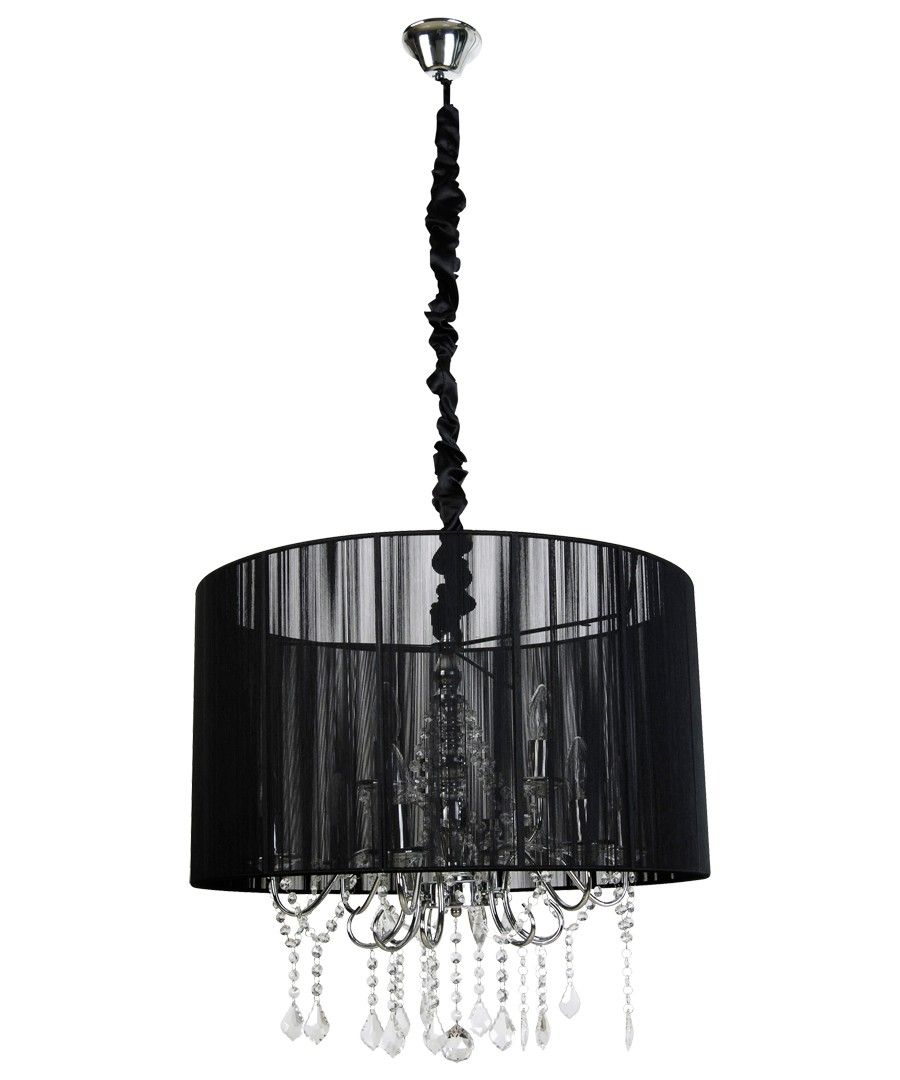 Chandelier Chandeliers Crystal Chandelier Modern Chandelier Pertaining To Chandeliers With Black Shades (Photo 25 of 25)
