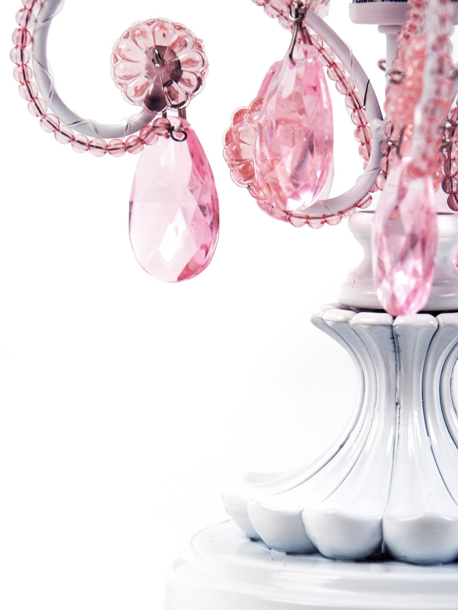 Chandelier Table Lamp Pink Cashorika Decoration In Small Chandelier Table Lamps (View 15 of 25)