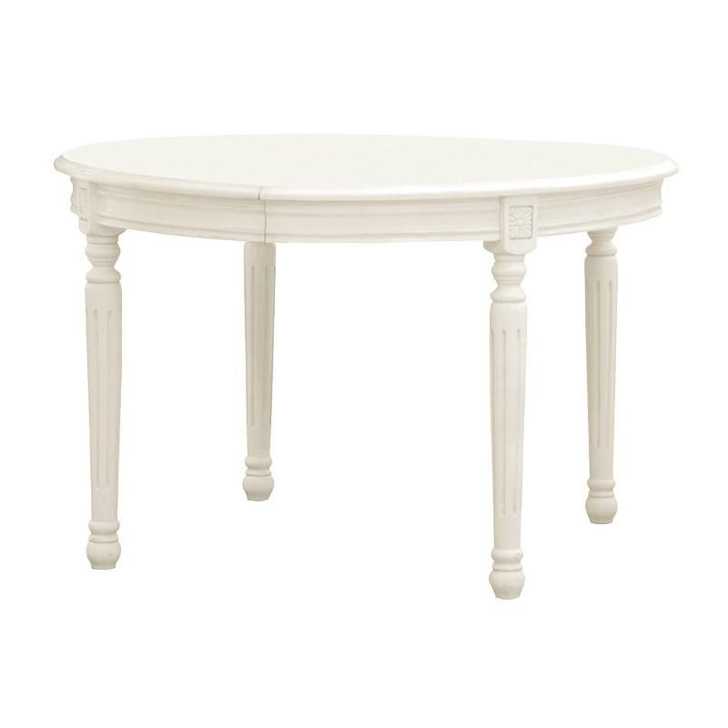 Chateau Antique White Oval Extending French Dining Table – Crown For French Extending Dining Tables (Photo 16 of 20)