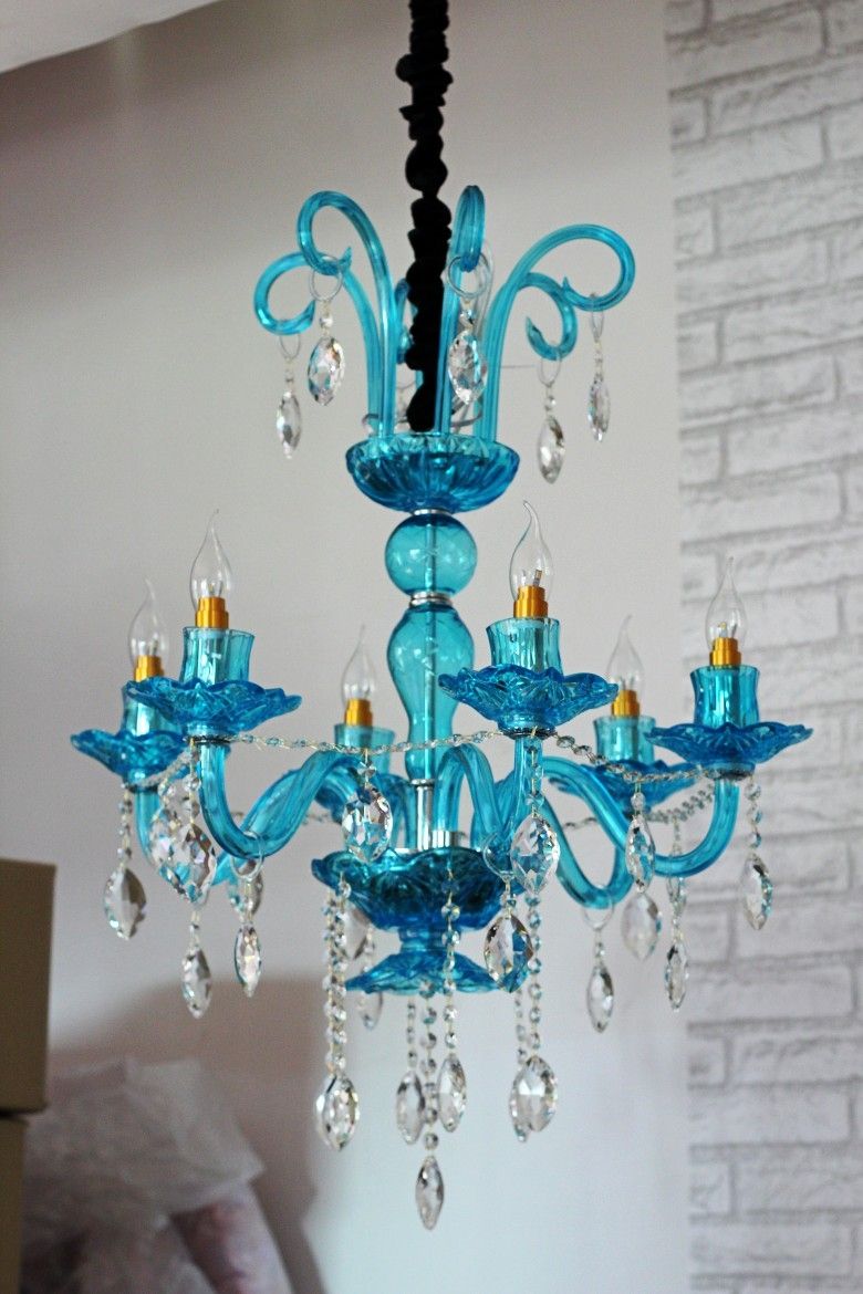 Compare Prices On Blue Glass Chandeliers Online Shoppingbuy Low In Turquoise Blue Glass Chandeliers (Photo 6 of 25)