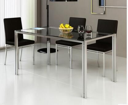 Compare Prices On Glass Dining Table China  Online Shopping/buy Pertaining To Glass And Stainless Steel Dining Tables (View 13 of 20)