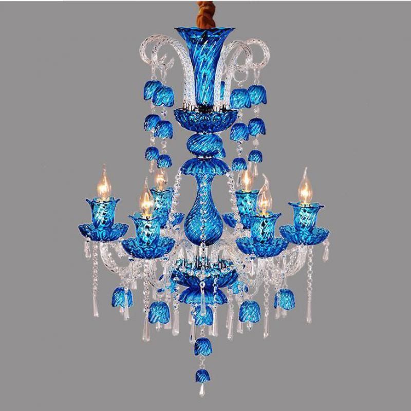 Compare Prices On Red Crystal Chandeliers Online Shoppingbuy Low Within Turquoise Crystal Chandelier Lights (View 5 of 25)