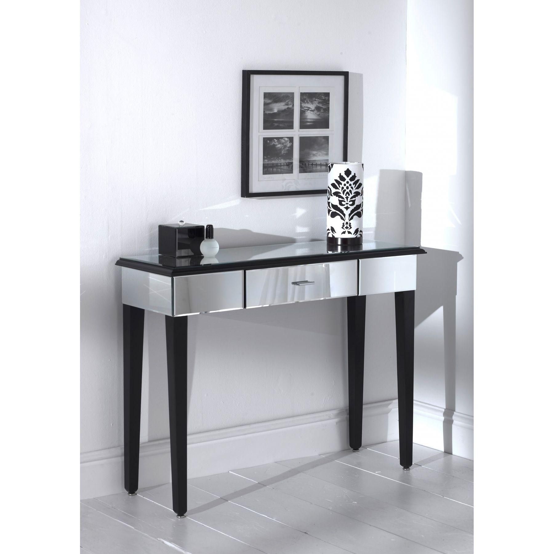 Console Table And Mirror Set : The Complementary Mirrored Console Throughout Mirror Console Table (Photo 13 of 20)