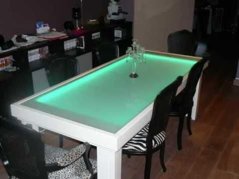 Contemporary Ideas Led Dining Table Lovely Lorin Led Round Dining In Led Dining Tables Lights (Photo 16 of 20)