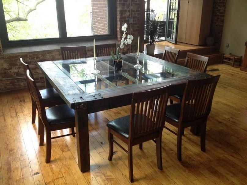 Cool Dining Room Table Enchanting Of Dining Room Unique Wooden For Wood Glass Dining Tables (Photo 9 of 20)