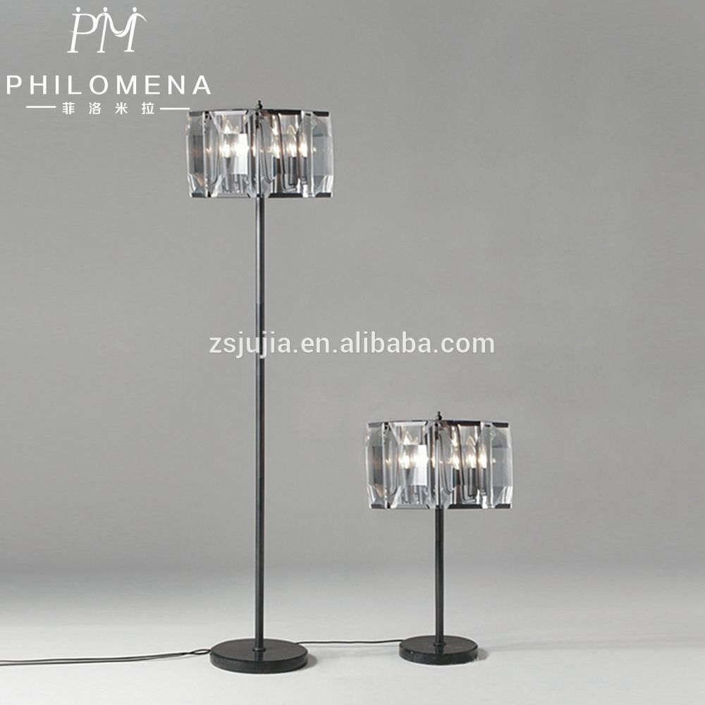 Crystal Chandelier Floor Lamp Crystal Chandelier Floor Lamp With Black Chandelier Standing Lamps (View 13 of 25)