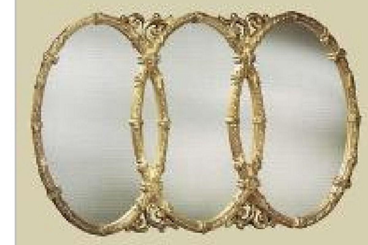 Db. Beautiful Triple Oval Mirror Pertaining To Triple Wall Mirror (Photo 4 of 20)