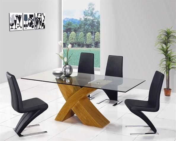 Design Contemporary Ideas: Oak Dining Tables Pertaining To Oak Glass Dining Tables (Photo 13 of 20)