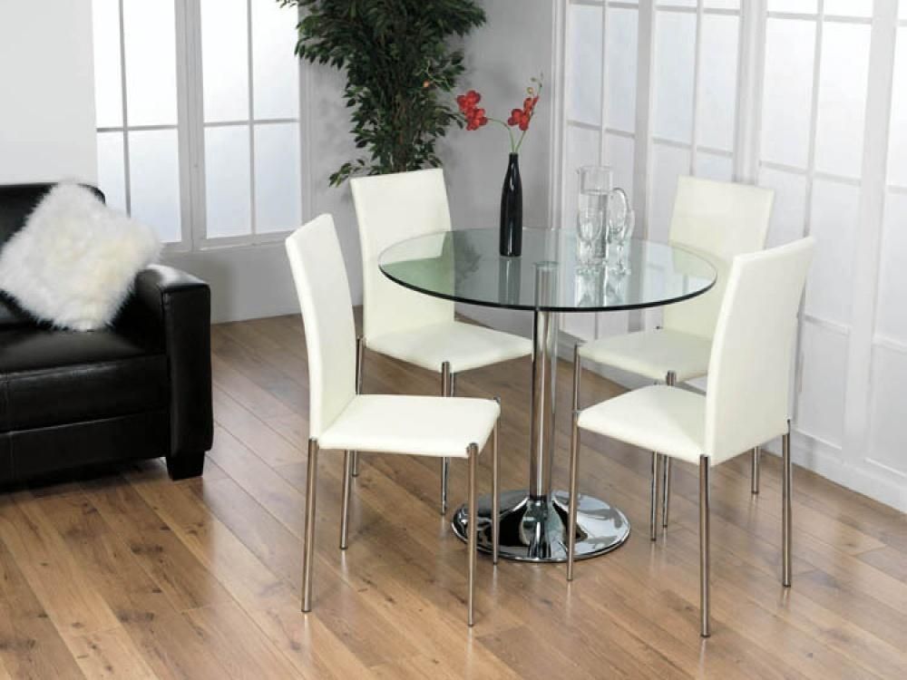 Dining Room : Amazing Modern Round Glass Dining Table With Unique For Round Glass Dining Tables With Oak Legs (Photo 20 of 20)