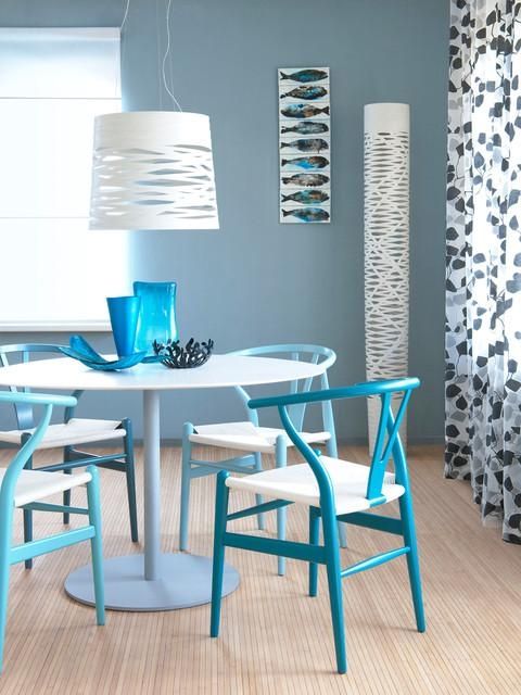 Dining Table Blue – Modern – Dining Room – Amsterdam In Blue Dining Tables (View 2 of 20)