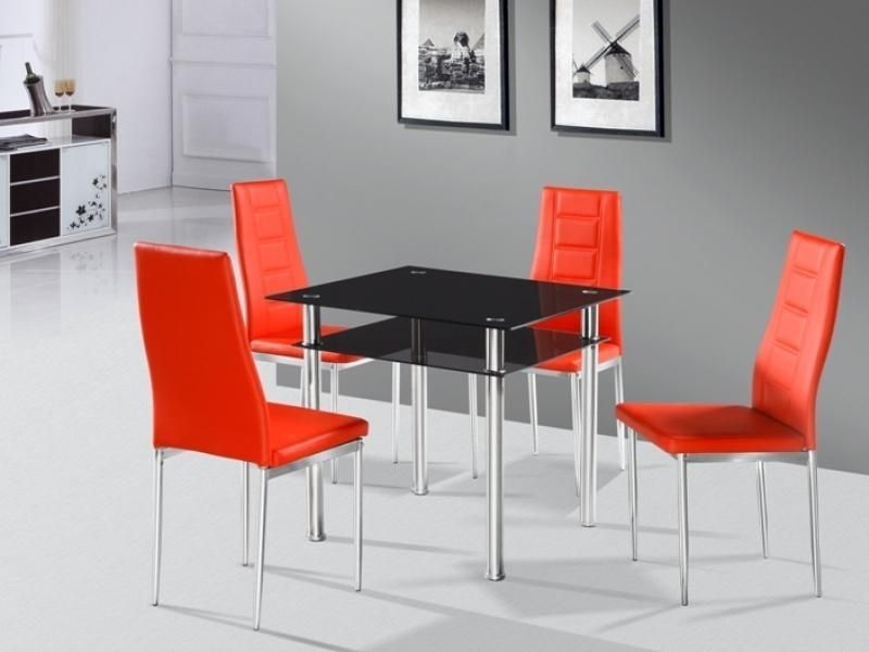 Dining Table With Nova Chairs For Como Dining Tables (Photo 1 of 20)