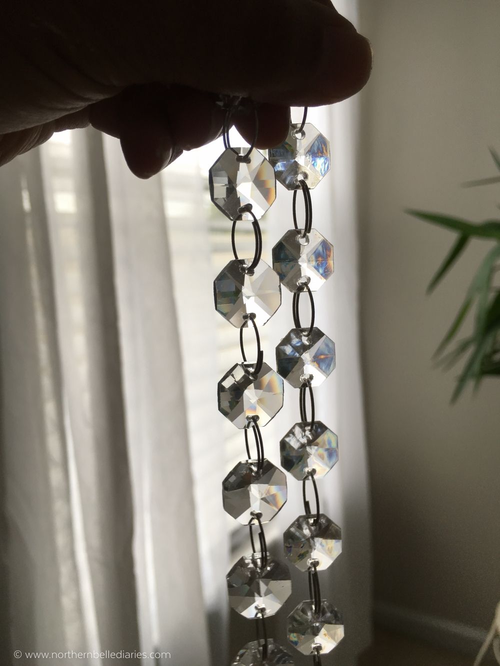 Diy Crystal Chandelier Easy Tutorial For Cheap Faux Crystal Chandeliers (View 19 of 25)