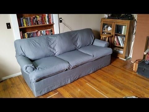 Diy Easy Cheap No Sew Couch Reupholster Cover With Bed Sheets Within Sofa Beds Sheets (View 9 of 20)