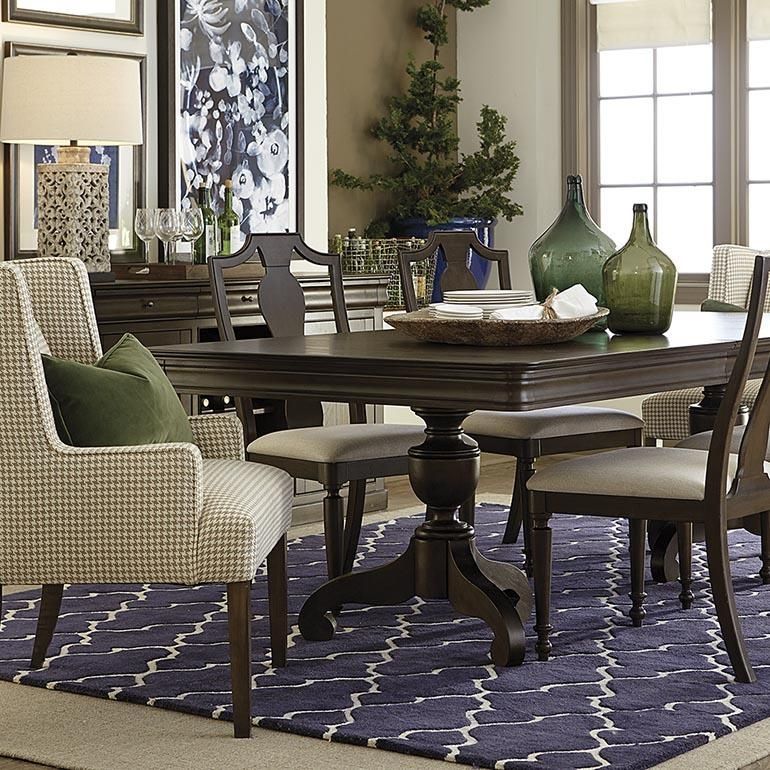Double Pedestal Dining Table With Regard To Provence Dining Tables (Photo 7 of 20)