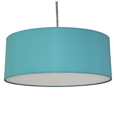 Drum Pendant Shade Turquoise Imperial Lighting Within Turquoise Drum Chandeliers (View 5 of 25)