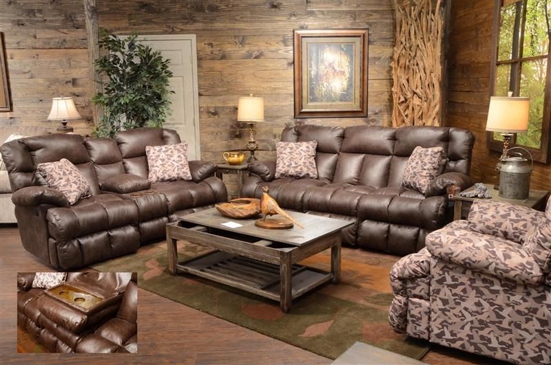 Duck Dynasty Cedar Creek Power Lay Flat Reclining Sofa With Drop Throughout Camo Reclining Sofas (View 12 of 20)