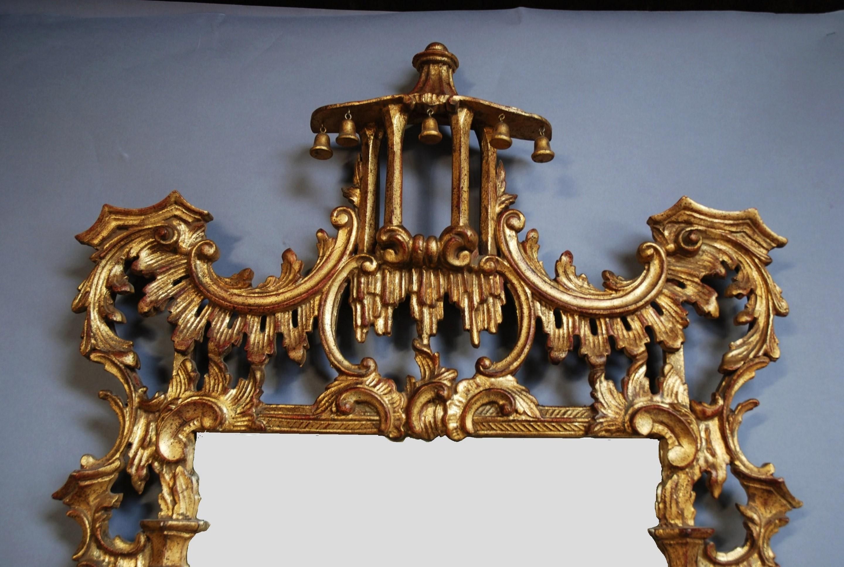 Early 20Th Century Chinese Chippendale Style Mirror (1920 England Pertaining To Chinese Mirrors (Photo 11 of 20)