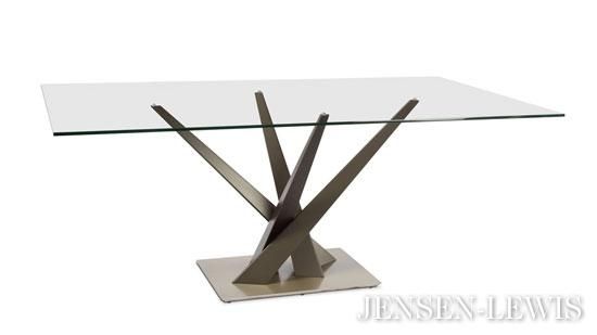 Elite Crystal Dining Table 394Rec 60 | Jensen Lewis New York Furniture Regarding Crystal Dining Tables (Photo 16 of 20)