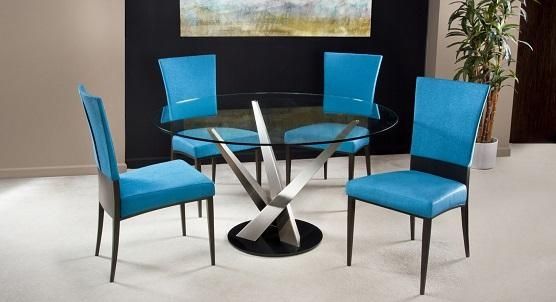 Elite Modern Crystal 48" Round Crystal Dining Table | Ambiente With Crystal Dining Tables (Photo 13 of 20)