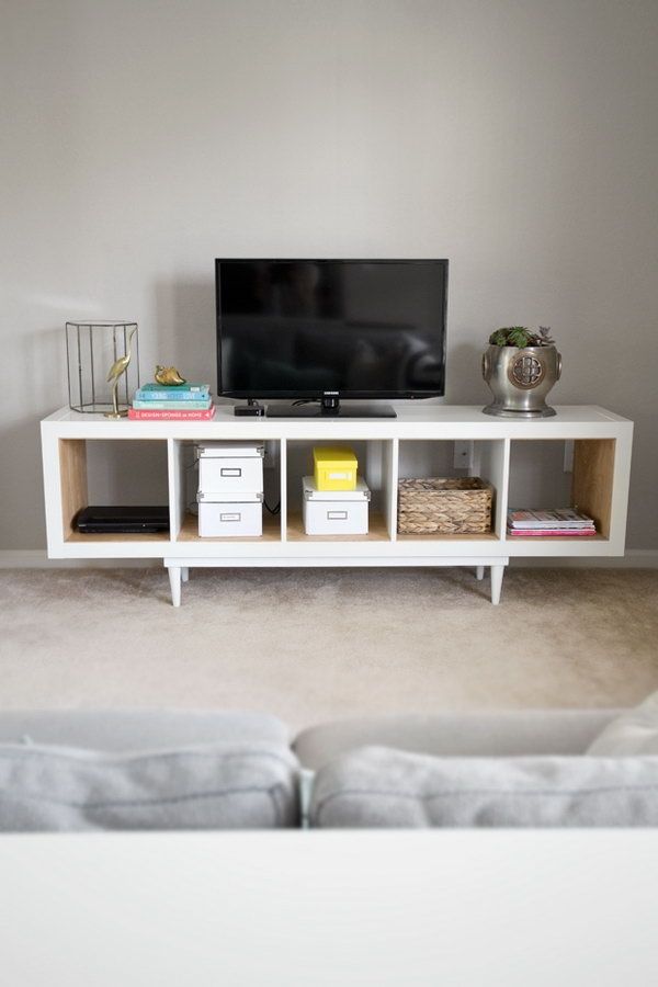 Excellent Brand New Small White TV Cabinets Pertaining To Tv Stands Awesome Expedit Tv Stand 2017 Design Ikea Expedit Tv (Photo 22 of 50)