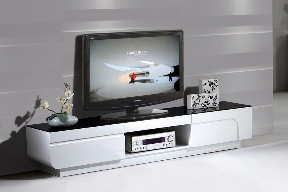 Excellent Common Gloss White TV Cabinets For White Gloss Furniture Unique Modern Designs (View 28 of 50)