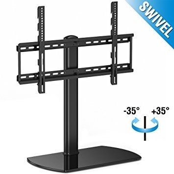 Excellent Deluxe Tabletop TV Stands In Amazon Fenge Swivel Universal Tv Standbase Tabletop Tv Stand (Photo 31 of 50)