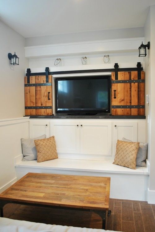 Excellent Elite Mirror TV Cabinets Intended For The Great Cover Up 7 Ways To Disguise Your Tv Tidbitstwine (View 40 of 50)