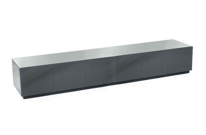 Excellent Elite Wide TV Cabinets Throughout Olsen Chic280 High Gloss Grey 280cm Wide Tv Cabinet (Photo 26 of 50)