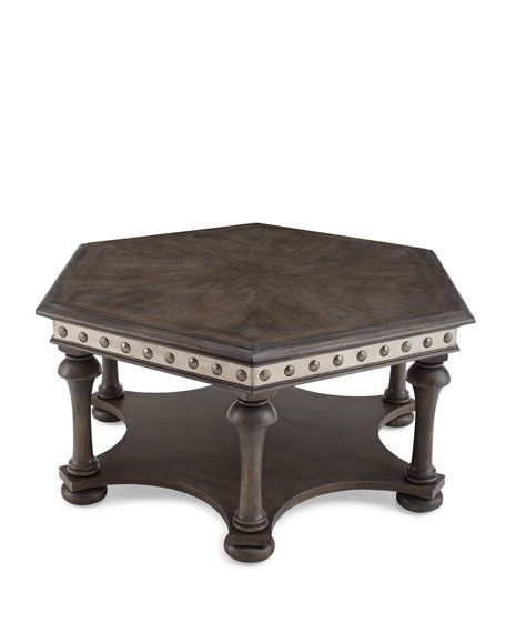 Excellent Famous Elena Coffee Tables Pertaining To Hooker Furniture Elena Hexagonal Coffee Table (View 25 of 40)